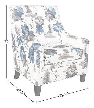 Amazon.com: OSP Home Furnishings Pacific Armchair with
